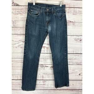 Mens Levis 527 Medium Wash Denim Jeans Bootcut Cowboy Distressed Sz 30 X 32